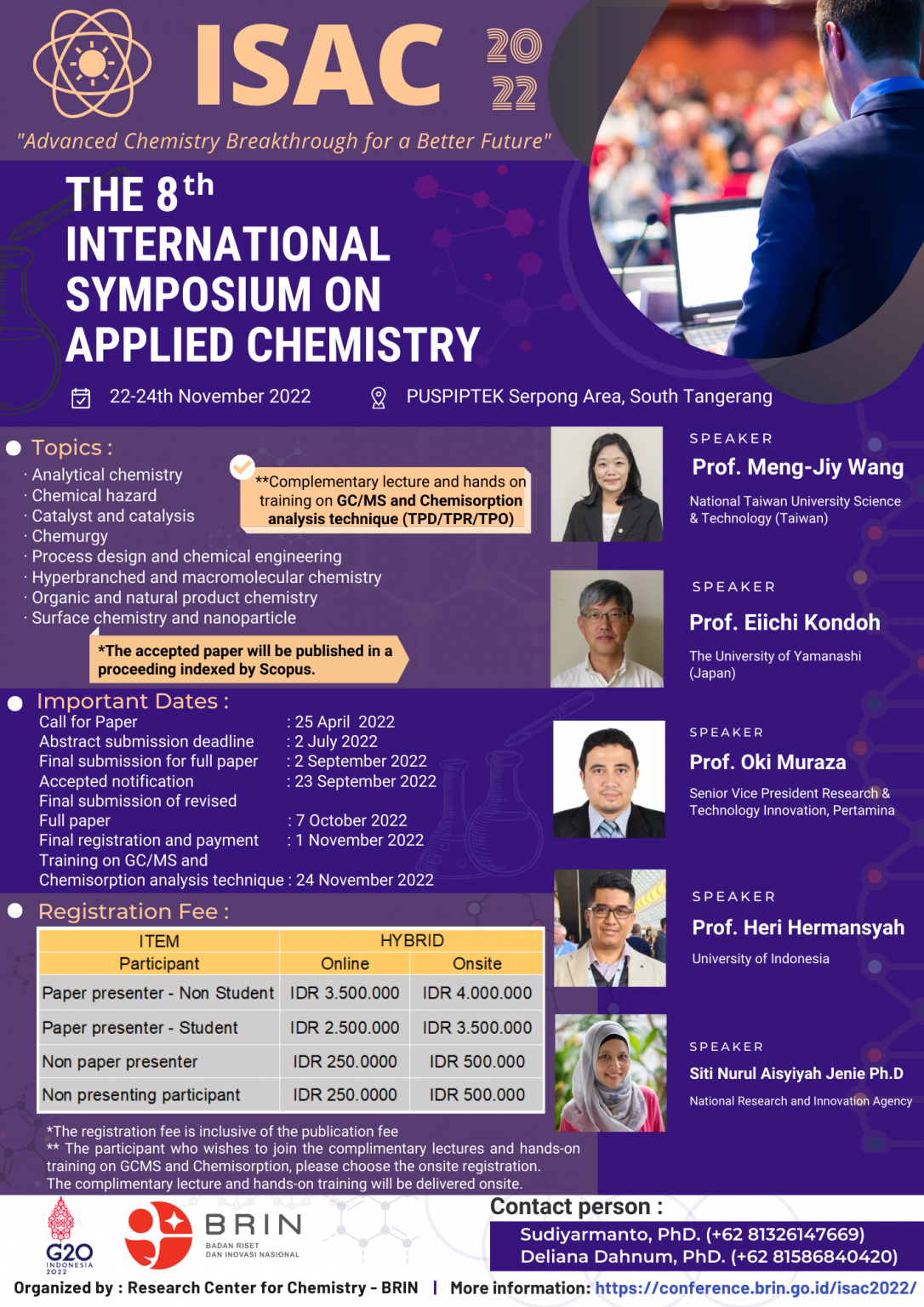 ISAC 2022 – Conference BRIN ISAC 2022 – Conference BRIN